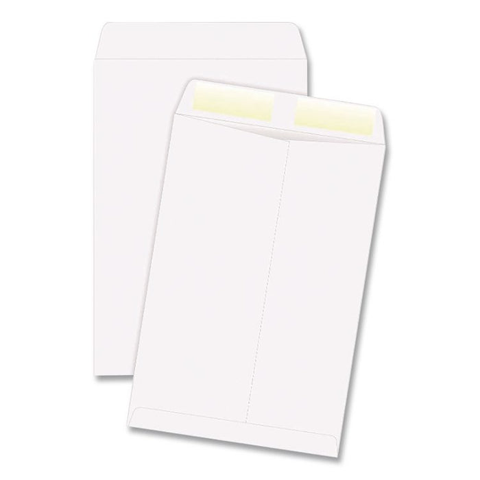 Catalog Envelope, 24 lb Bond Weight Paper, #13 1/2, Square Flap, Gummed Closure, 10 x 13, White, 250/Box