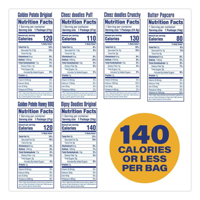 Grab and Snack Variety Pack, Assorted Flavors, 50/Pack