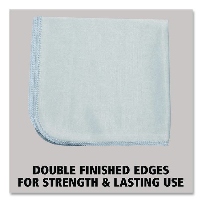 Executive Series Hygen Cleaning Cloths, Glass Microfiber, 16 x 16, Blue, 12/Carton
