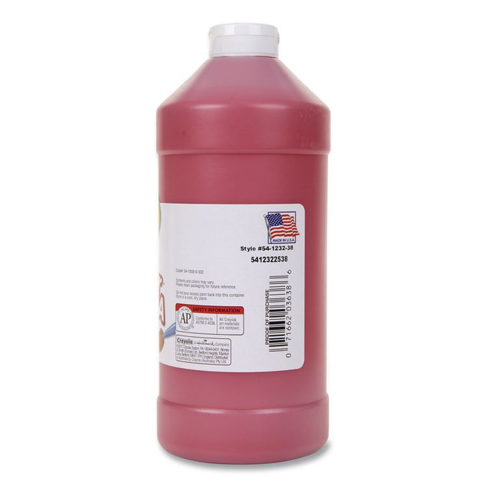 Premier Tempera Paint, Red, 32 oz Bottle