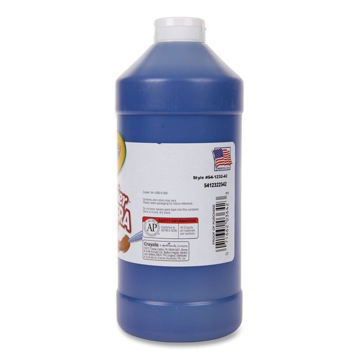 Premier Tempera Paint, 32 oz Bottle, Blue