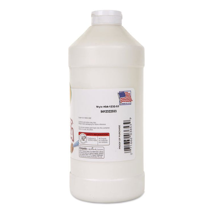 Premier Tempera Paint, White, 32 oz Bottle