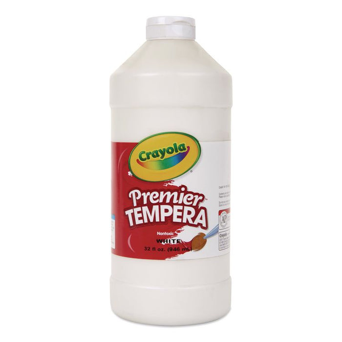 Premier Tempera Paint, White, 32 oz Bottle