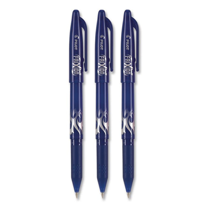 FriXion Ball Erasable Gel Pen, Stick, Fine 0.7 mm, Blue Ink, Blue Barrel, 3/Pack