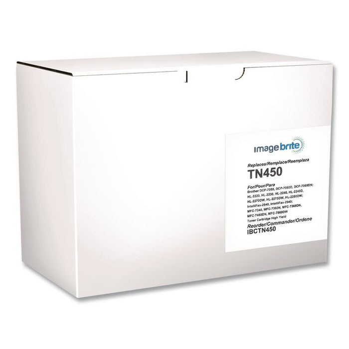 Compatible TN450 High-Yield Toner, 2,600 Page-Yield, Black
