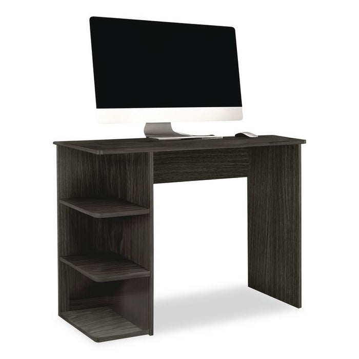 Student Desk with Bookcase, 40" x 19" x 30", Gray