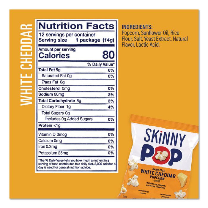 Popcorn Variety Snack Pack, 0.5 oz Bag, 36 Bags/Carton