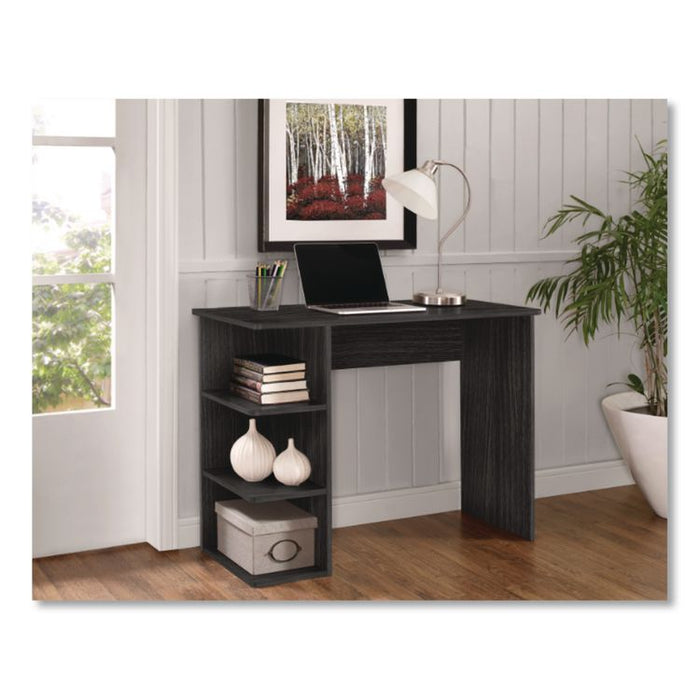 Student Desk with Bookcase, 40" x 19" x 30", Gray