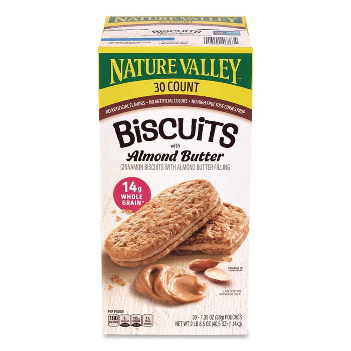 Biscuits, Cinnamon with Almond Butter, 1.35 oz Pouch, 30/Carton