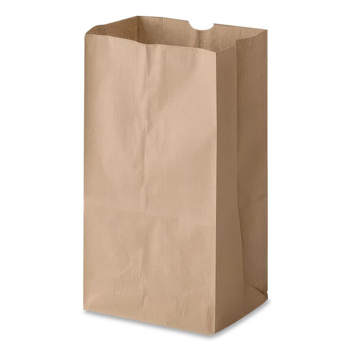 Grocery Paper Bags, 25# Size, 40# Basis Weight, 8.25" x 5.38" x 18", Kraft, 500/Bundle