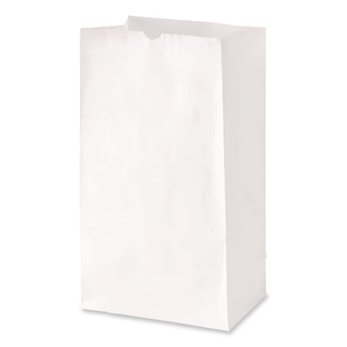 Grocery Paper Bags, 16# Size, 40# Basis Weight, 7.75" x 4.75" x 16", White, 500/Bundle