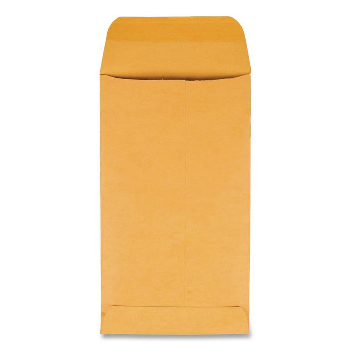 Kraft Coin and Small Parts Envelope, 28 lb Bond Weight Kraft, #5 1/2, Square Flap, Gummed Closure, 3.13 x 5.5, Brown, 500/Box