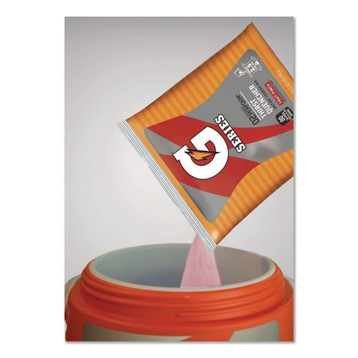 Thirst Quencher Powdered Drink Mix, Fruit Punch, 21 oz Packet, 32/Carton