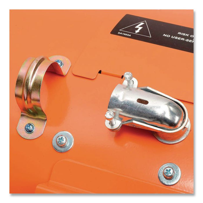 Electric Salamander Heater with Adjustable Thermostat, 240 V, 15,000 W, 23.03 x 34.75 x 24.68, Orange