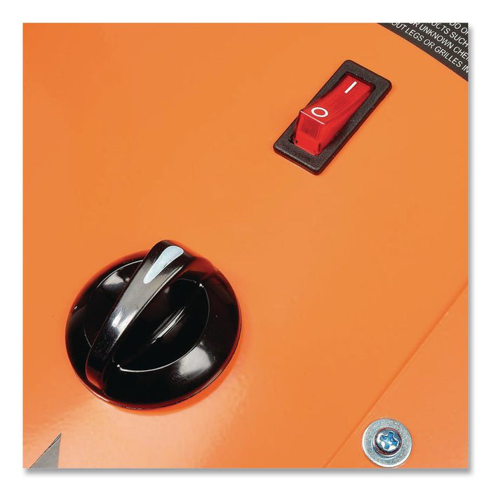 Electric Salamander Heater with Adjustable Thermostat, 480 V, 15,000 W, 23.03 x 20 x 24.68, Orange