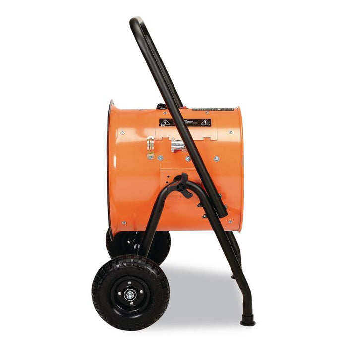 Portable Salamander Heater with Adjustable Thermostat, 208 V, 15,000 W, 21.59 x 28 x 38.5, Orange