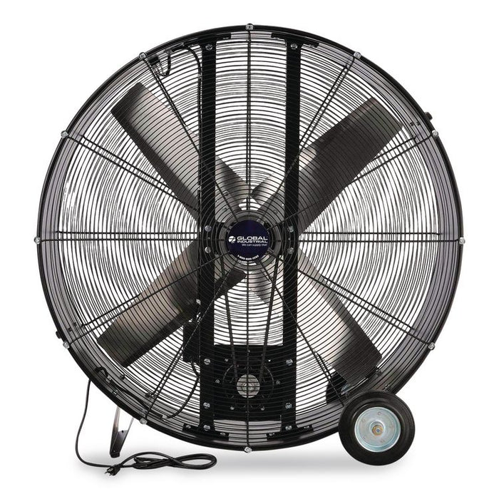 Portable Drum Blower Fan, 42", 2 Speeds, Black