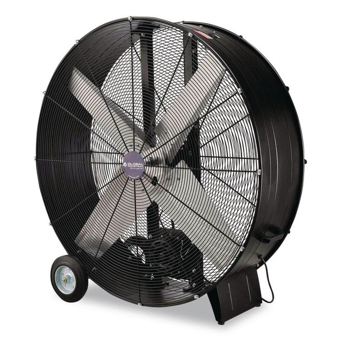Portable Drum Blower Fan, 42", 2 Speeds, Black