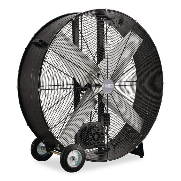 Portable Drum Blower Fan, 42", 2 Speeds, Black