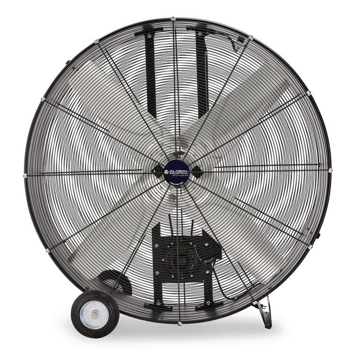 48" Portable Drum Blower Fan, 2 Speeds, Black