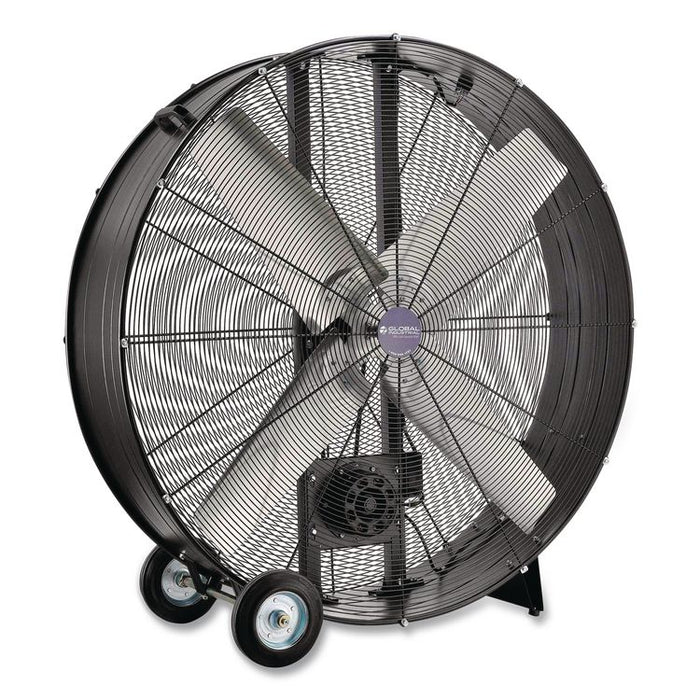 48" Portable Drum Blower Fan, 2 Speeds, Black
