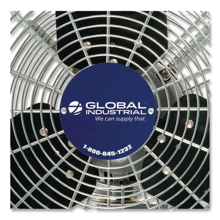 Oscillating Wall Mount Fan, 30", 3 Speeds, Black