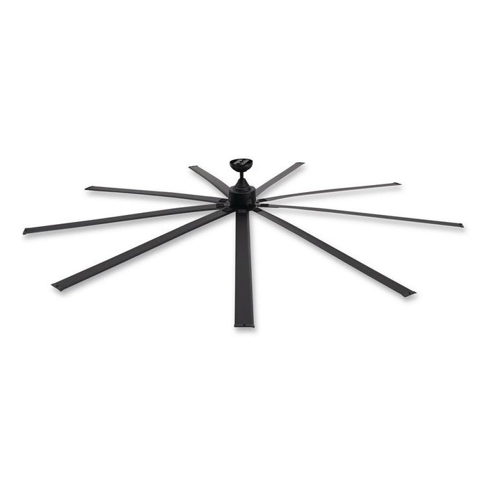 Industrial Ceiling Fan, 108", 6 Speeds, 20,000 CFM, Black