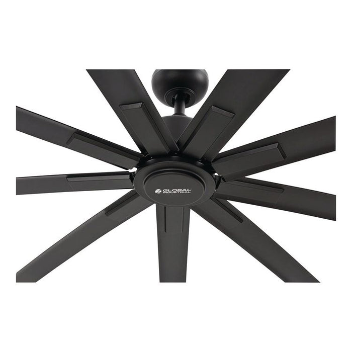Industrial Ceiling Fan, 108", 6 Speeds, 20,000 CFM, Black