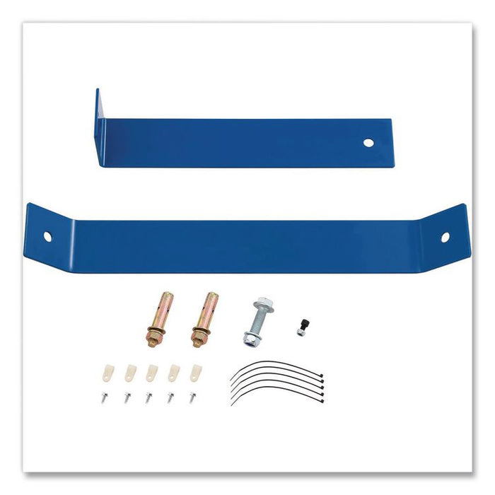 High Velocity Fan, Wall and Column Mount, 18", 1 Speed, Blue