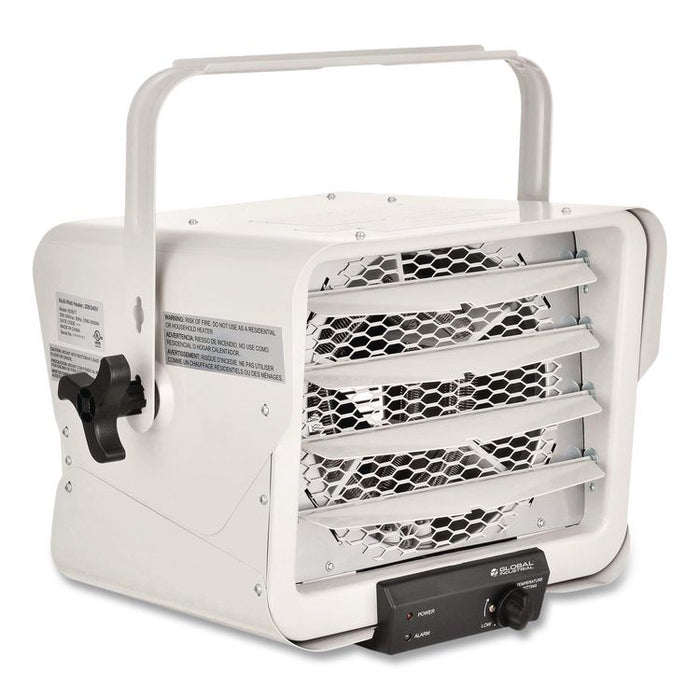Portable Heater with Built-In Thermostat, 5,000 W, 14.12 x 17.5 x 19.62, White