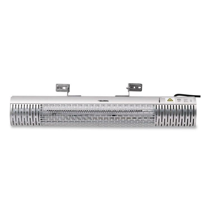 Infrared Patio Heater with Remote Control, 1,500 W. 30.75 x 5 x 5.38, Silver