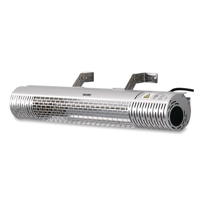 Infrared Patio Heater with Remote Control, 1,500 W. 30.75 x 5 x 5.38, Silver