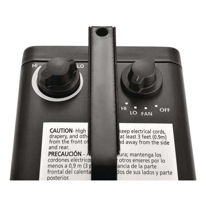 Portable Heater, 1,500 W, 5.31 x 7.12 x 4.93, Black