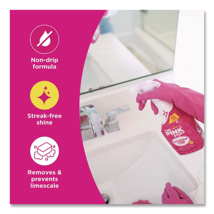 Miracle Bathroom Foam Cleaner, Fruity Scent, 25.4 oz Trigger Spray Bottle