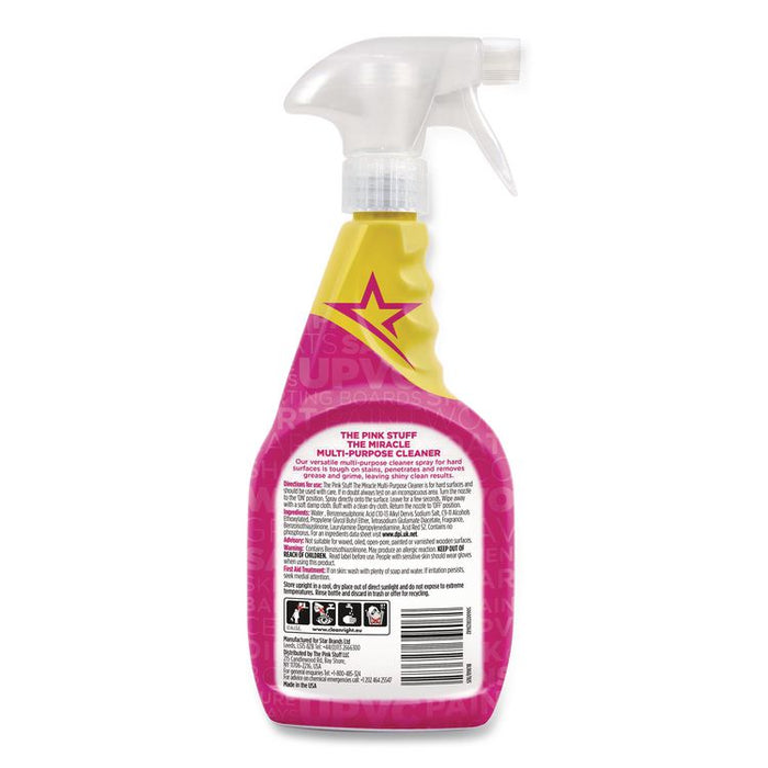 Miracle Multi-Purpose Cleaner, Fruity Scent, 25.4 oz Trigger Spray Bottle, 4/Carton