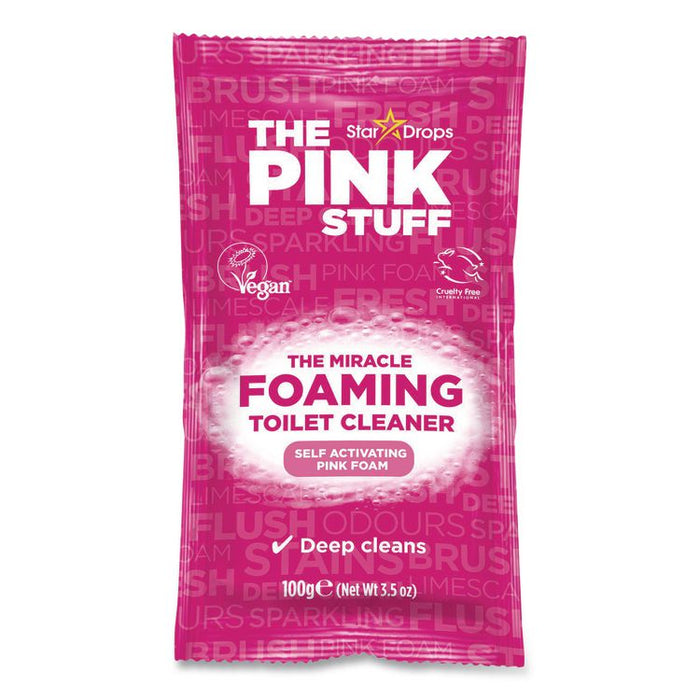 Miracle Power Foaming Toilet Cleaner, Fruity Scent, 3.5 oz Packet, 2 Packets/Box, 10 Boxes/Carton