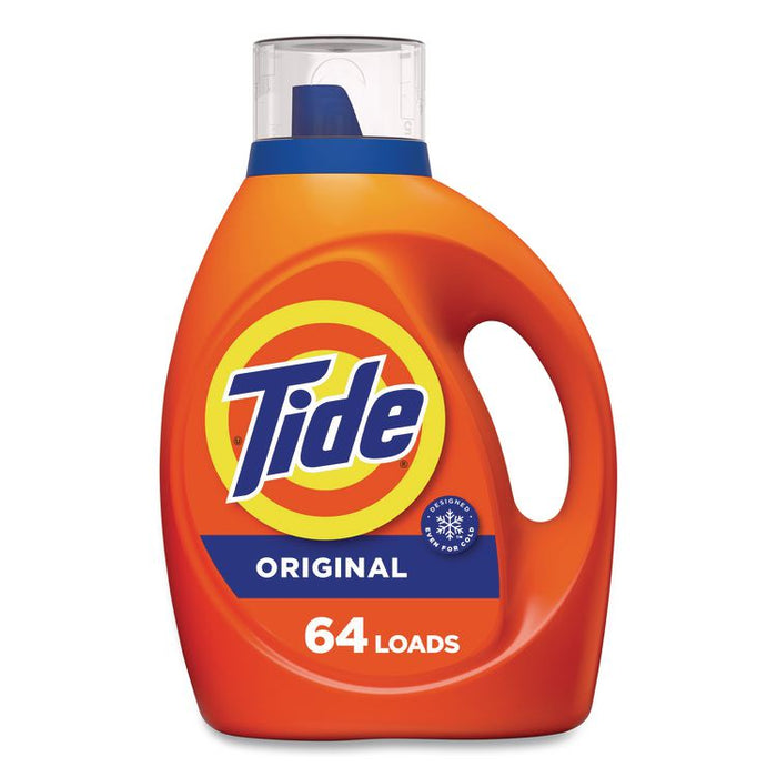 HE Laundry Detergent, Original Scent, Liquid, 64 Loads, 80 oz Bottle, 4/Carton