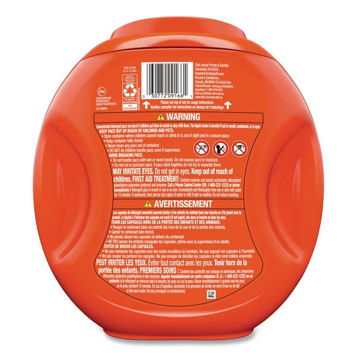 PODS Laundry Detergent, HE Compatible, Spring Meadow, 57 oz Tub, 76 Pacs/Tub