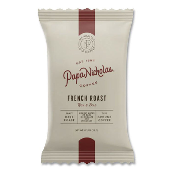 Premium Coffee, French Roast, Ground Portion Packs, 18/Carton