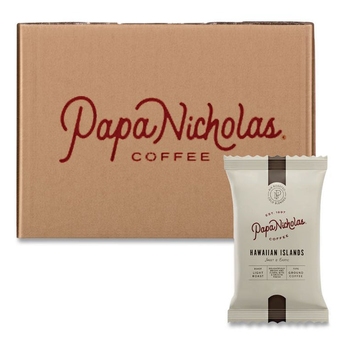Premium Coffee, Hawaiian Islands Blend, Ground Portion Packs, 18/Carton