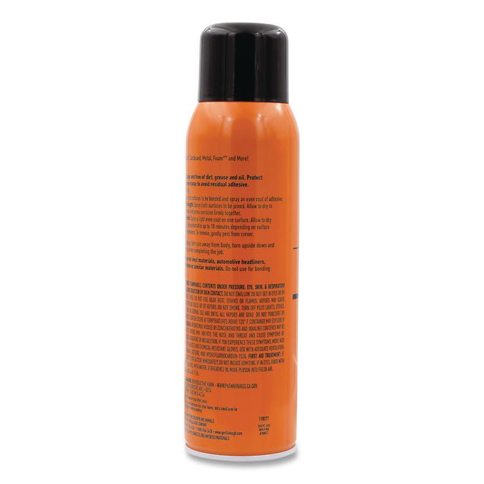 Spray Adhesive, 14 oz, Dries Clear