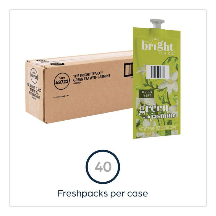 The Bright Tea Co. Green with Jasmine Tea Freshpack, 40/Carton