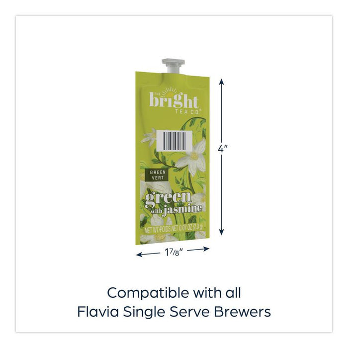 The Bright Tea Co. Green with Jasmine Tea Freshpack, 40/Carton