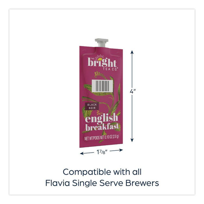 The Bright Tea Co. English Breakfast Black Tea Freshpack, 40/Carton