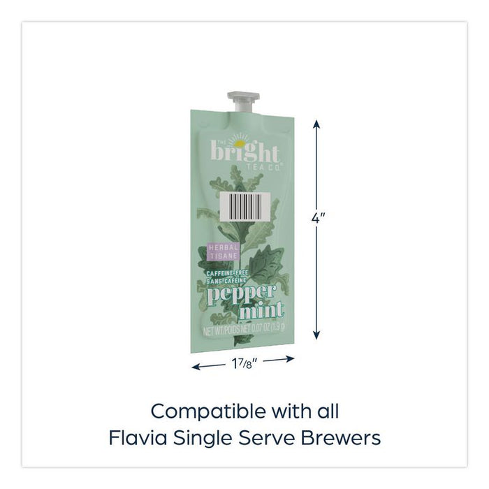 The Bright Tea Co. Peppermint Herbal Tea Freshpack, 100/Carton