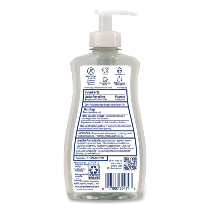 Antibacterial and Sensitive Fragrance-Free Liquid Hand Soap, Unscented, 11 oz, 12/Carton