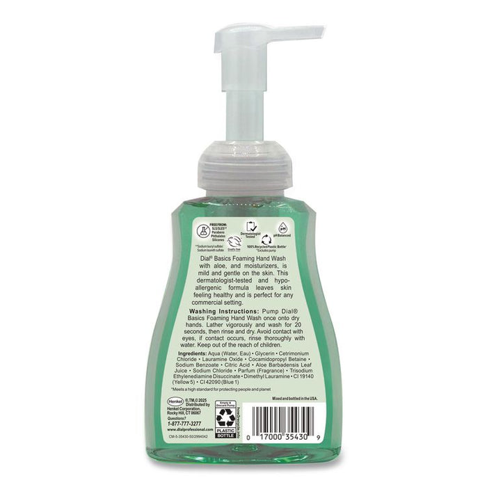 Basics Hypoallergenic Foaming Hand Wash, Aquatic, 10 oz, 8/Carton
