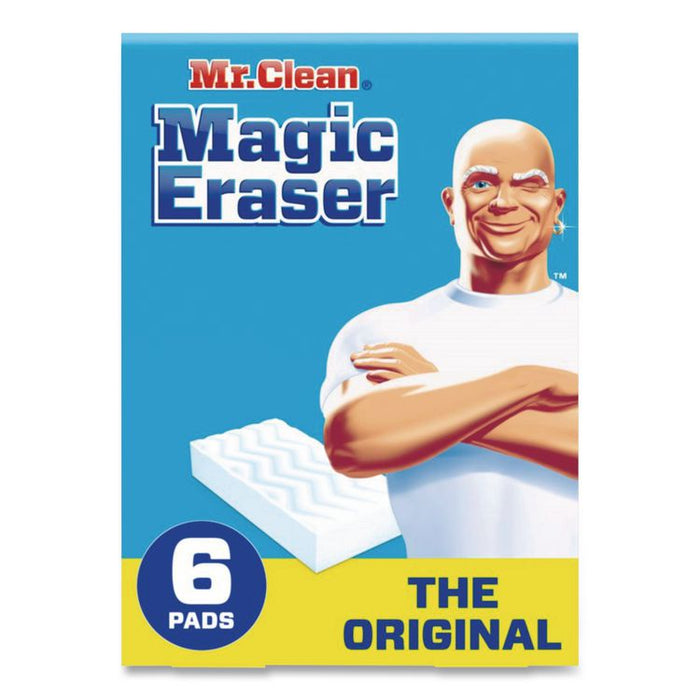 Magic Eraser, 2.3 x 4.6, 1" Thick, White, 6/Pack, 6 Packs/Carton