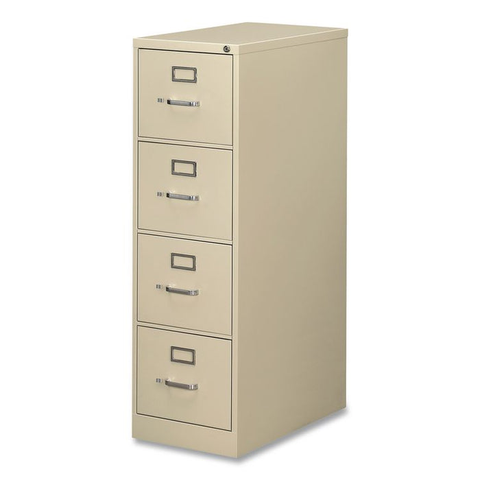 Economy Vertical File, 4 Legal-Size File Drawers, Putty, 18" x 25" x 52"