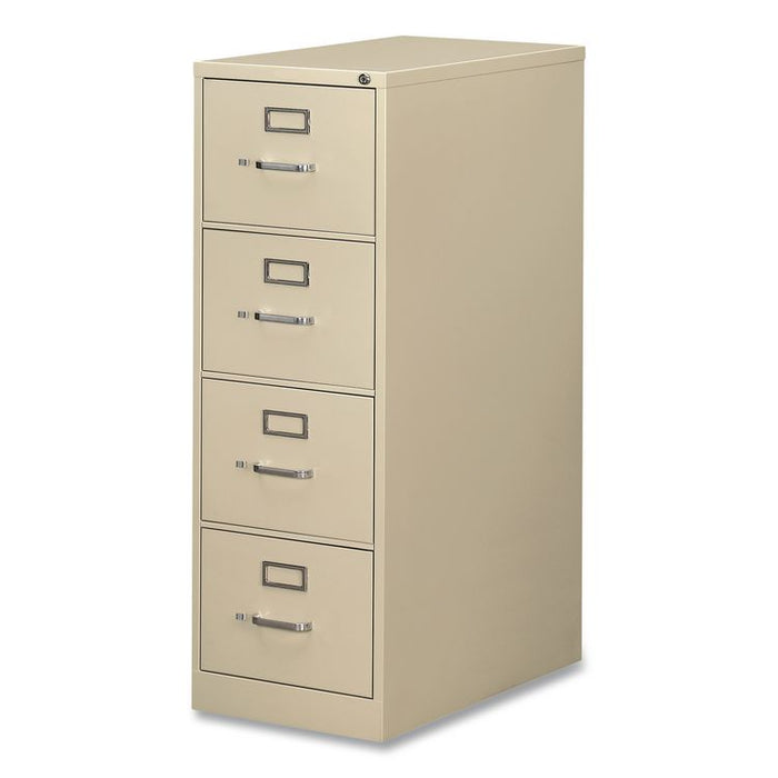 Economy Vertical File, 4 Letter-Size File Drawers, Putty, 15" x 25" x 52"